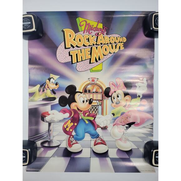 Vintage Disney Mickey's Rock Around the Mouse‎ Poster 4460 - Picture 1 of 9